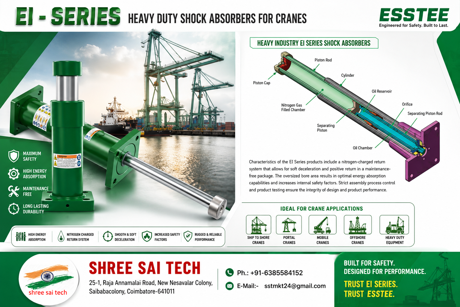 ESSTEE Hydraulic Damping Cylinder Datasheet